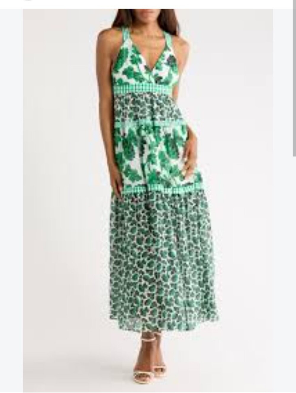 Diane von Furstenberg Size 8 Josephine Silk Blend Maxi Sundress Msrp $698
